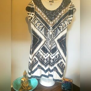 Sequin Pattern Venus Brand Dress Ladies Size XL